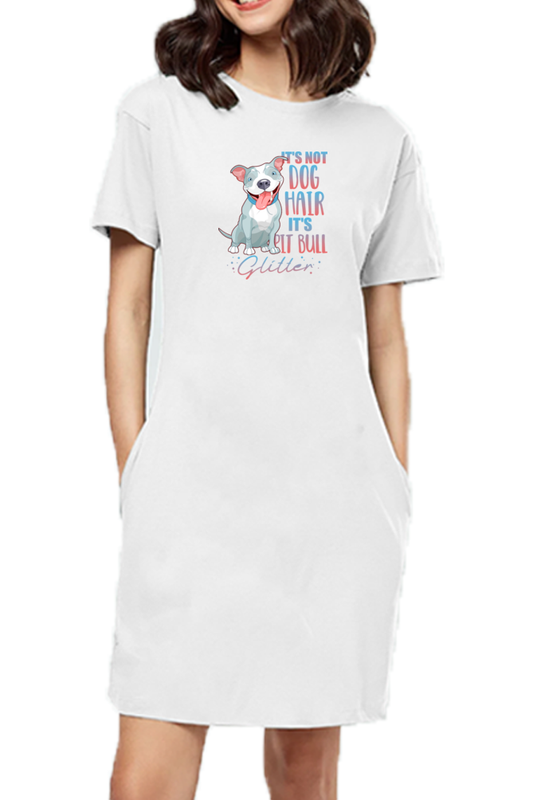T-shirt Dress With Pockets - Pitbull Glitter (3 Colours)