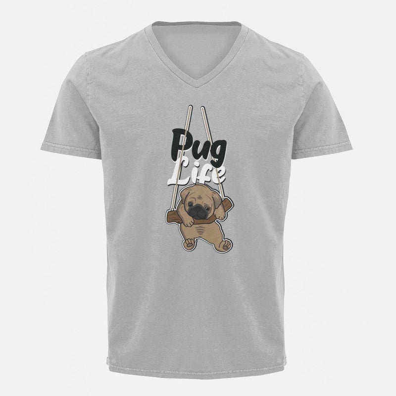 Stepevoli Clothing - V Neck T-Shirt (Men) - Pug Life (3 Colours)