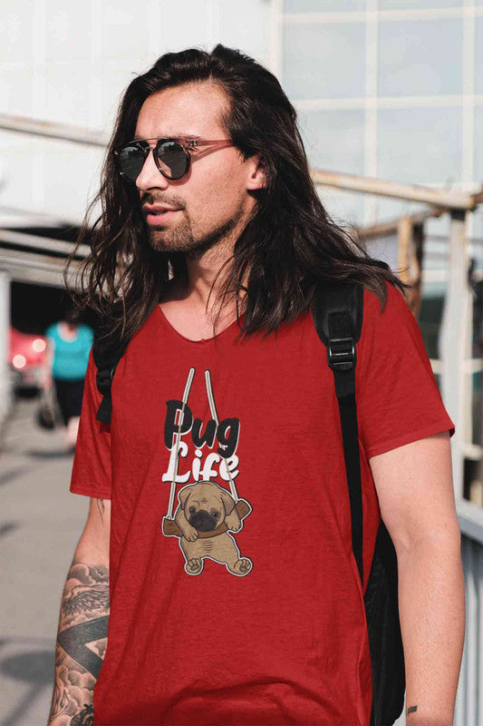 Stepevoli Clothing - V Neck T-Shirt (Men) - Pug Life (3 Colours)