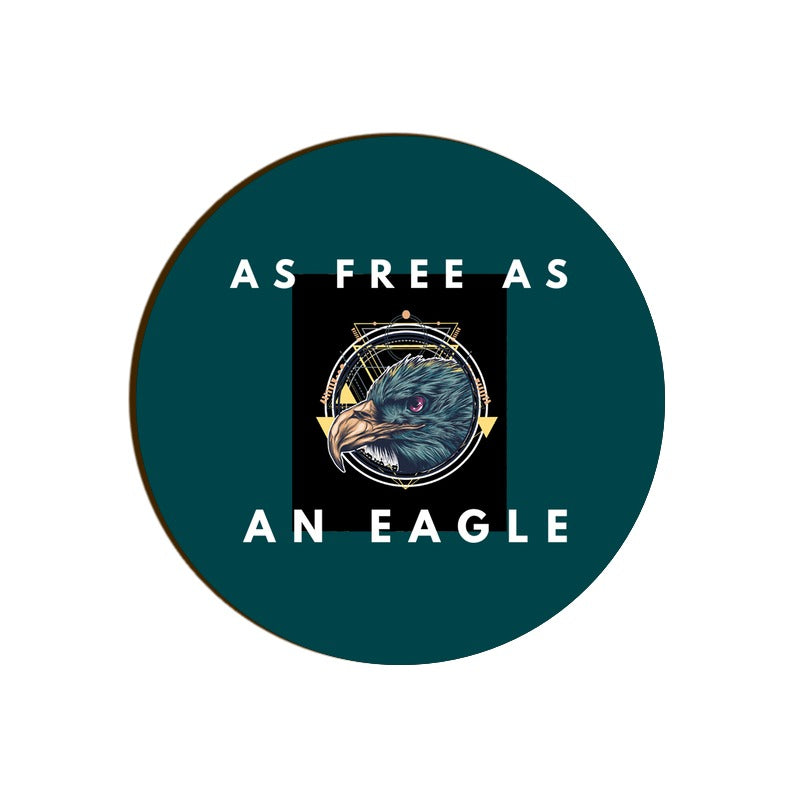 Stepevoli Coasters - As Free As An Eagle Round Coaster