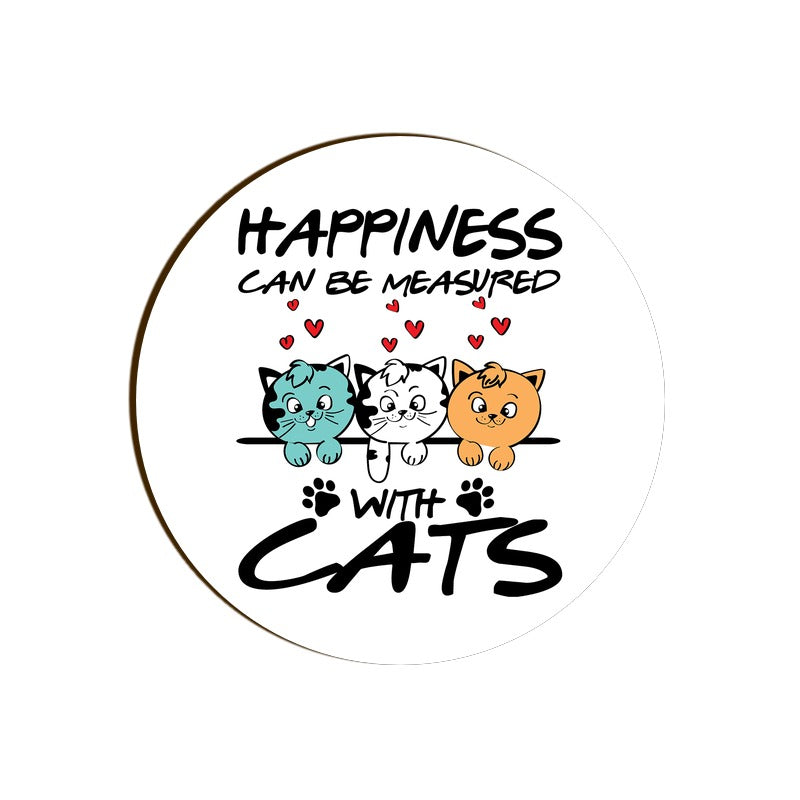 Stepevoli Coasters - Feline Happy Round Coaster