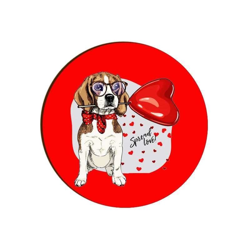 Stepevoli Coasters - Beagle Furever Love Round Coaster