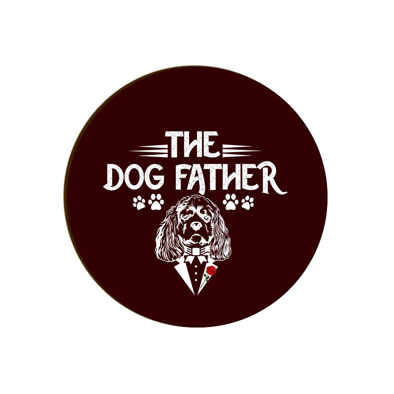 Stepevoli Coasters - The Dogfather Round Coaster