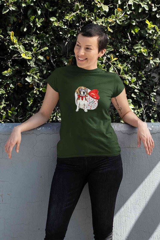 Stepevoli Clothing - Round Neck T-Shirt (Women) - Beagle Furever Love (16 Colours)