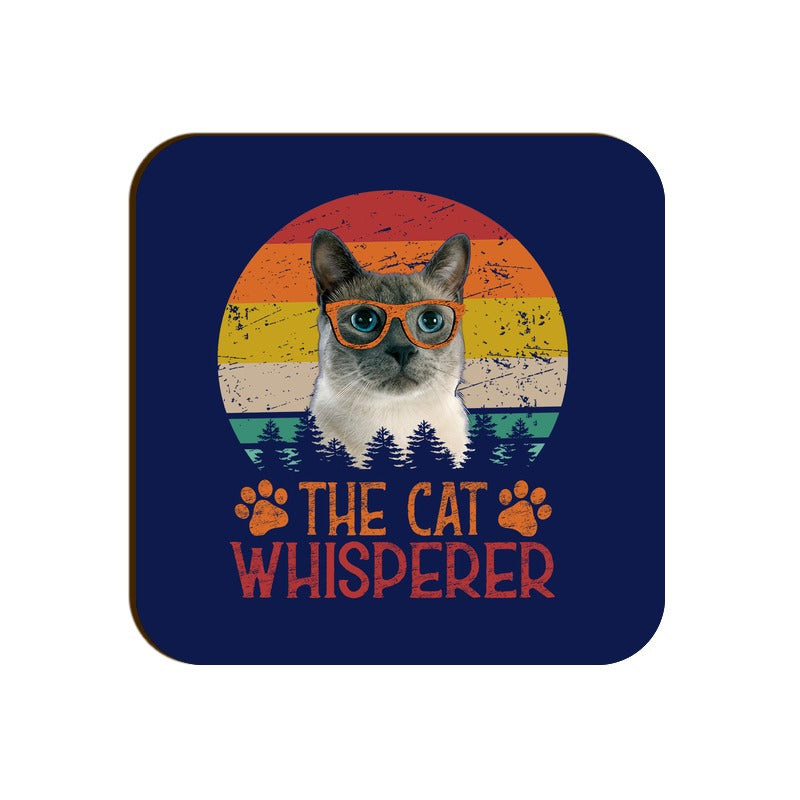 Stepevoli Coasters - The Cat Whisperer Square Coaster
