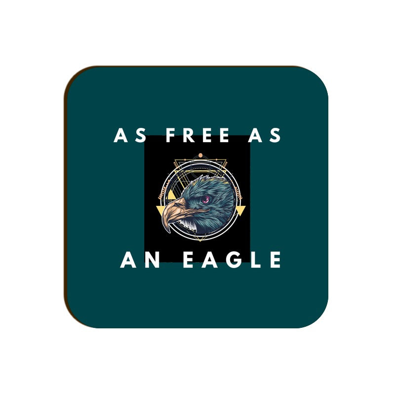 Stepevoli Coasters - As Free As An Eagle Square Coaster
