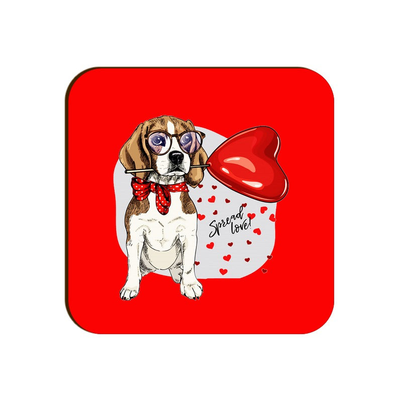 Stepevoli Coasters - Beagle Furever Love Square Coaster