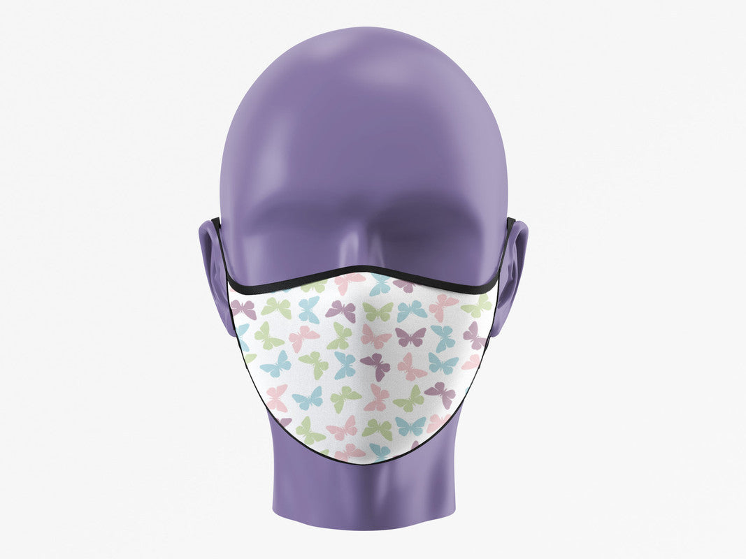 Stepevoli Face Mask - All About Butterflies Face Mask (Pack of 1, 3, 5, 10)