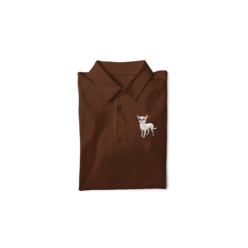 Stepevoli Clothing - Polo Neck T-Shirt (Men) - Chatty Chihuahua (11 Colours)