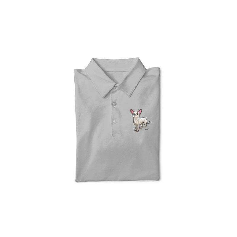 Stepevoli Clothing - Polo Neck T-Shirt (Men) - Chatty Chihuahua (11 Colours)
