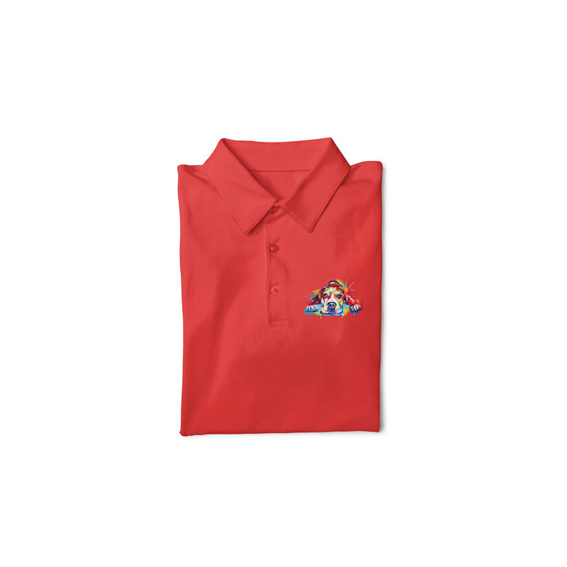 Stepevoli Clothing - Polo Neck T-Shirt (Men) - Droopy Dog Eyes (11 Colours)