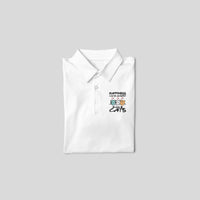Stepevoli Clothing - Polo Neck T-Shirt (Men) - Feline Happy (11 Colours)