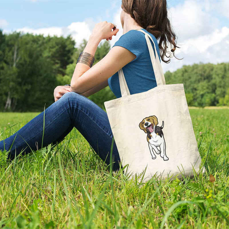 Stepevoli Tote Bags - Fun Loving Beagle Tote Bag