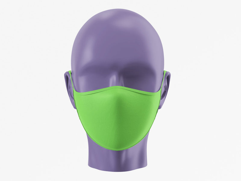 Stepevoli Face Mask - Plain Face Mask - Liril Green (Pack of 1, 3, 5, 10)