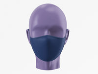 Stepevoli Face Mask - Plain Face Mask - Navy Blue (Pack of 1, 3, 5, 10)