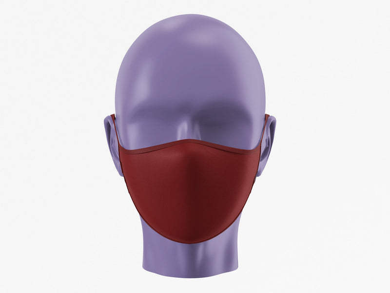 Stepevoli Face Mask - Plain Face Mask - Red (Pack of 1, 3, 5, 10)
