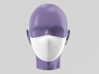 Stepevoli Face Mask - Plain Face Mask - White (Pack of 1, 3, 5, 10)