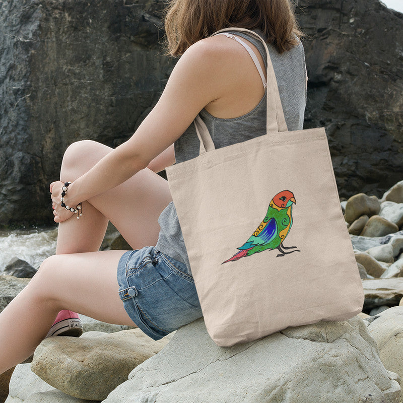 Stepevoli Tote Bags - Pretty Jandaya Parakeet Tote Bag