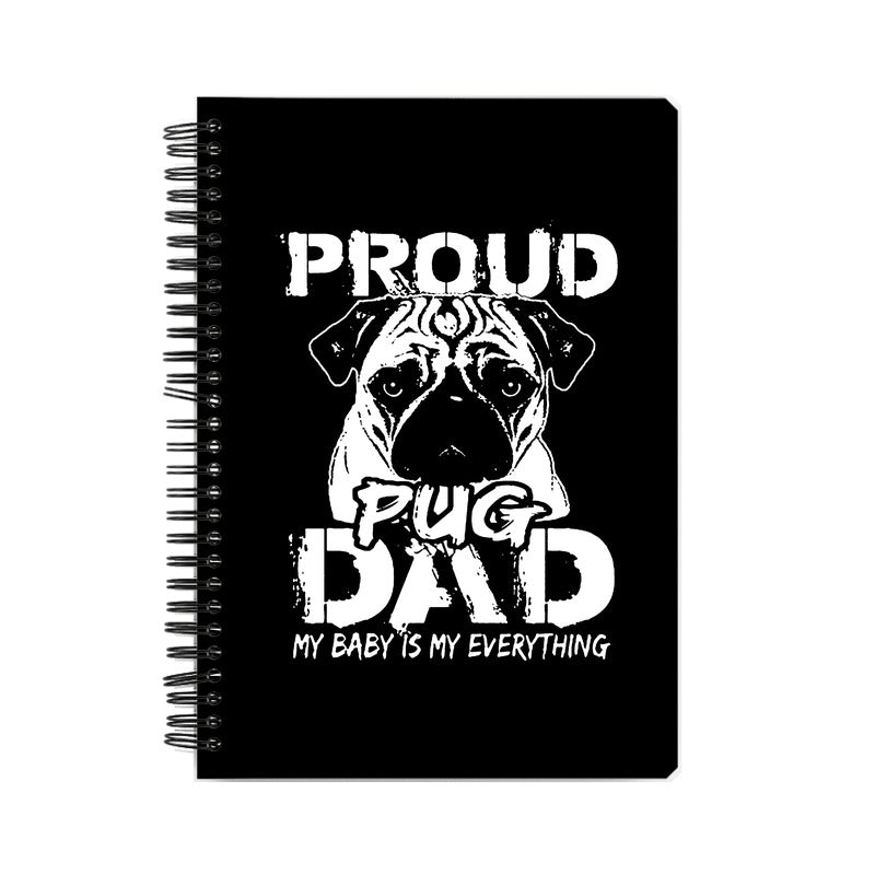 Stepevoli Notebooks - Proud Pug Dad Notebook