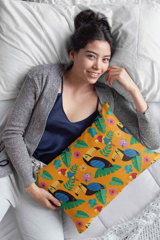 Stepevoli Pillow Cover - Talented Toucan Pillow Cover