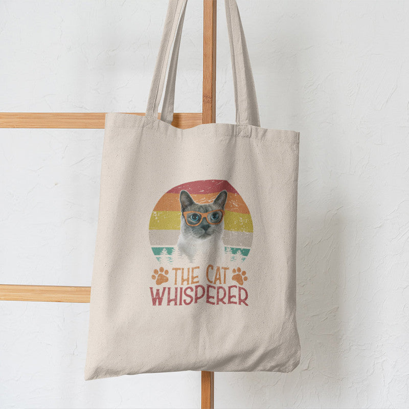 Stepevoli Tote Bags - The Cat Whisperer Tote Bag