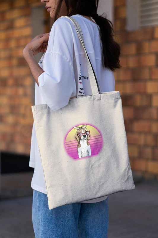 Stepevoli Tote Bags - Lil Miss Beagle Tote Bag