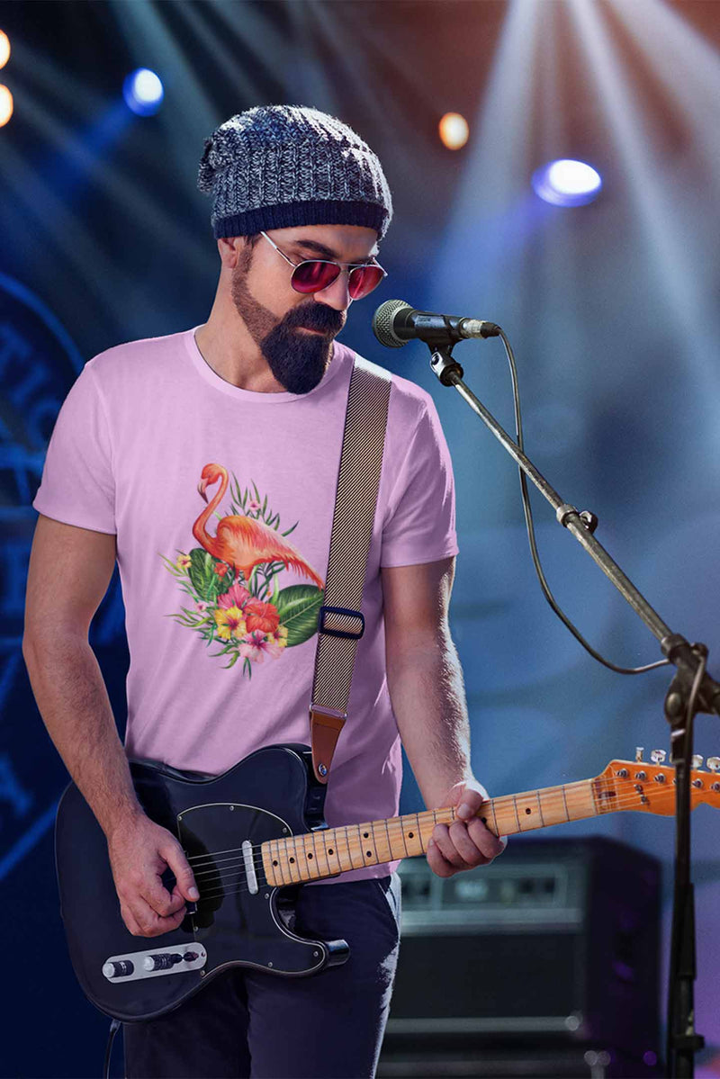 Stepevoli Clothing - Round Neck T-Shirt (Men) - Fashionable Flamingo (11 Colours)