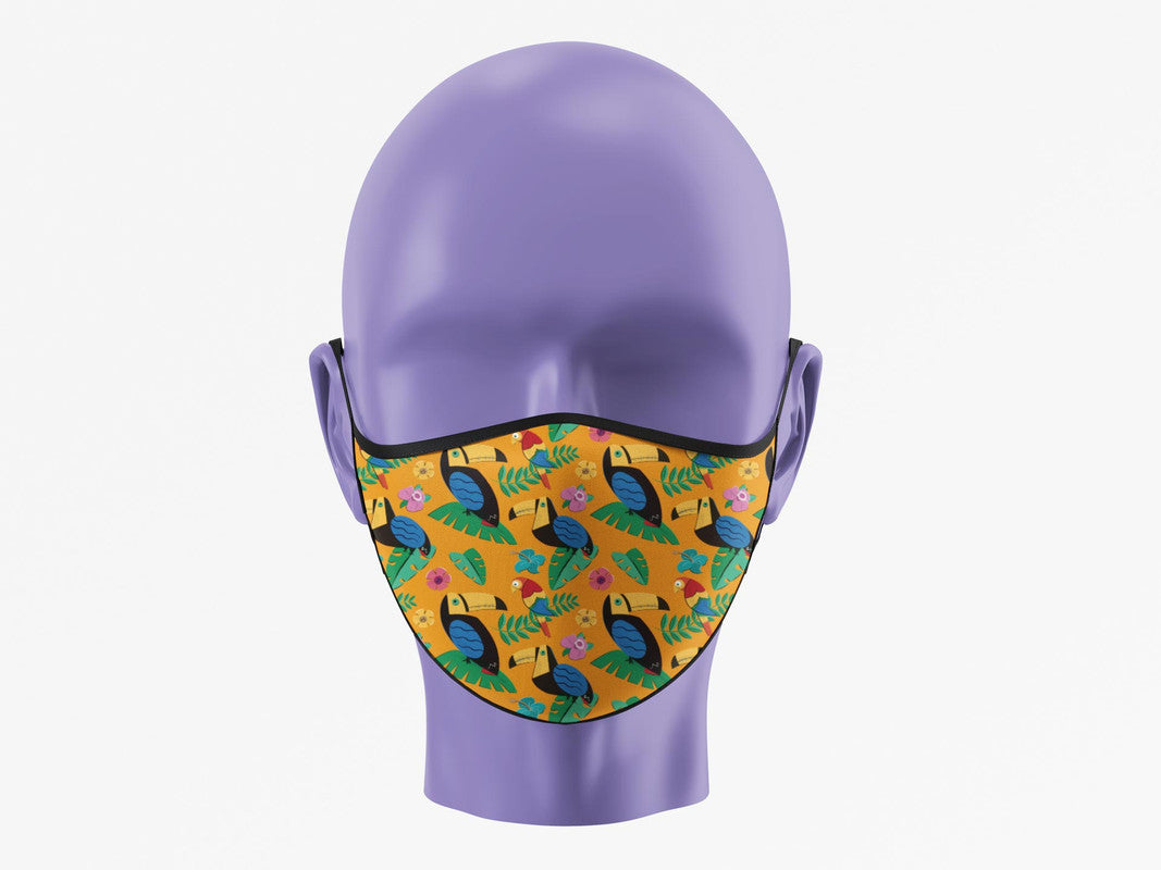 Stepevoli Face Mask - Talented Toucan Face Mask (Pack of 1, 3, 5, 10)