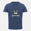Stepevoli Clothing - V Neck T-Shirt (Men) - The Dogfather Husky (5 Colours)