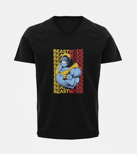 V Neck T-Shirt (Men) - Beast Mode (5 Colours)
