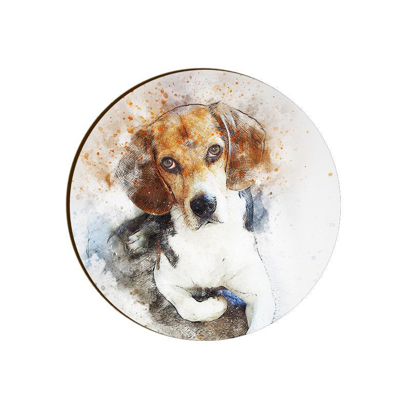 Stepevoli Coasters - Beautiful Beagle Round Coaster