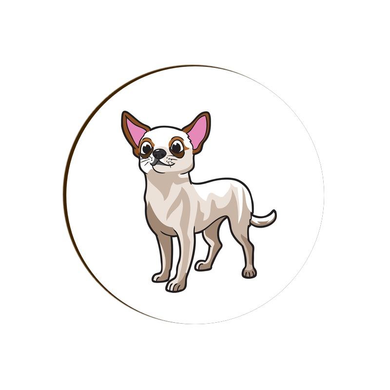 Stepevoli Coasters - Chatty Chihuahua Round Coaster
