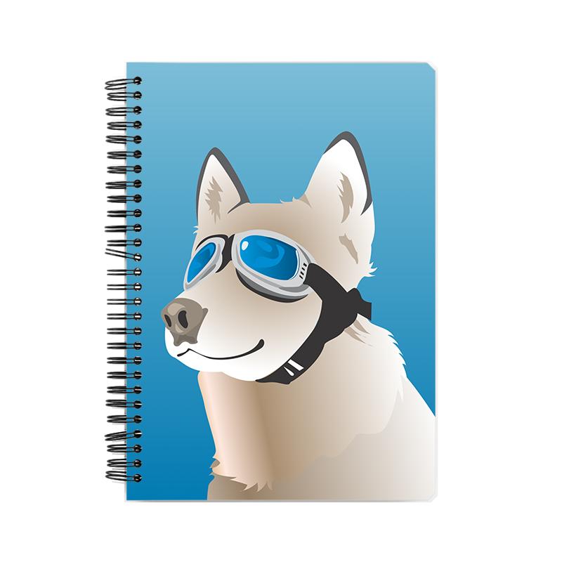 Stepevoli Notebooks - Cool Dog Husky Notebook