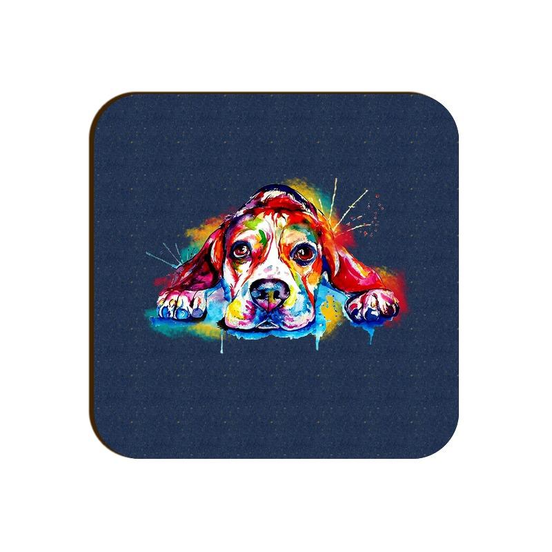 Stepevoli Coasters - Droopy Dog Eyes Square Coaster