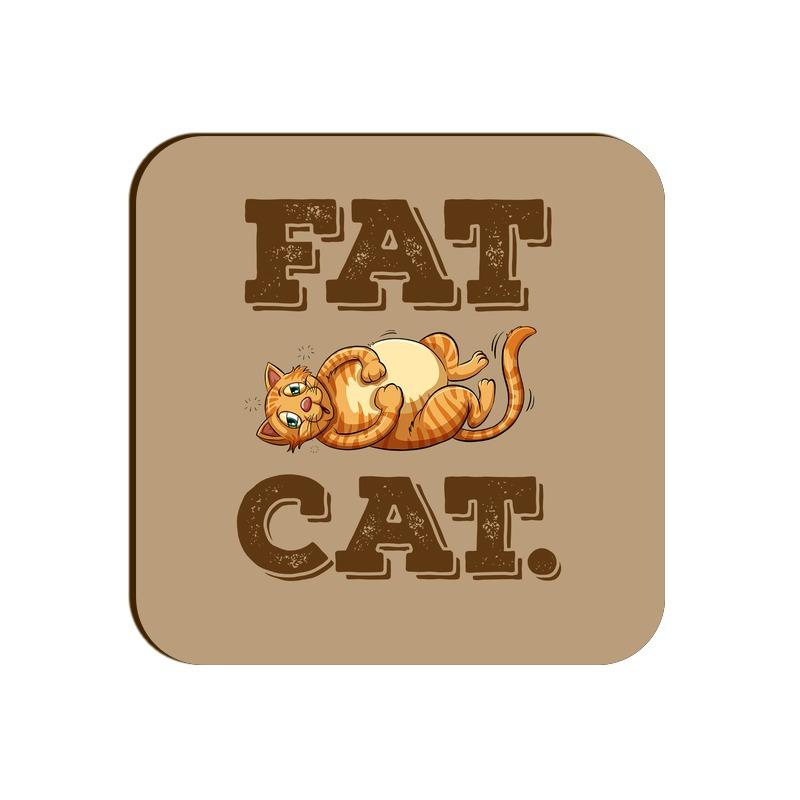 Stepevoli Coasters - Fat Cat Square Coaster