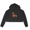 Stepevoli Clothing - Crop Hoodie (Women) - Dash Dash Dachshund (6 Colours)