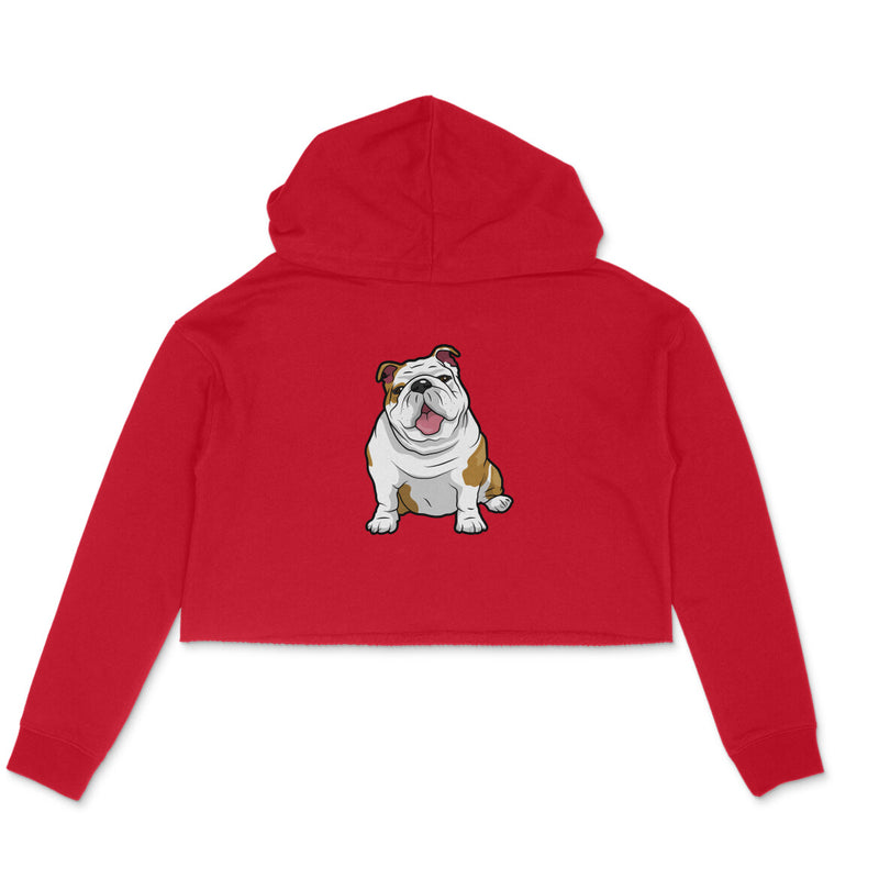 Stepevoli Clothing - Crop Hoodie (Women) - Wringkly Sprinkly Bulldog (6 Colours)