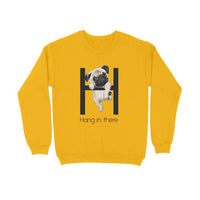 Stepevoli Clothing - Sweatshirt (Unisex) - Hang In There Pug (5 Colours)