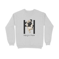 Stepevoli Clothing - Sweatshirt (Unisex) - Hang In There Pug (5 Colours)
