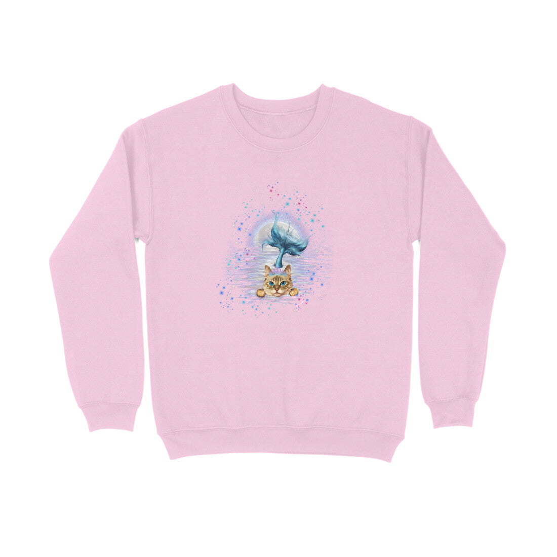Stepevoli Clothing - Sweatshirt (Unisex) - Little Meowmaid Cat (6 Colours)