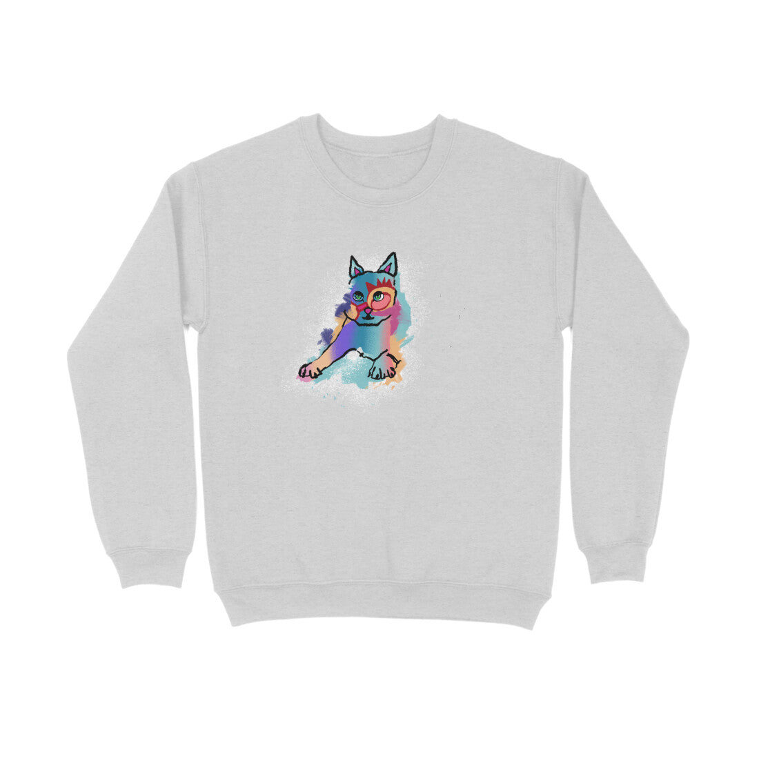 Stepevoli Clothing - Sweatshirt (Unisex) - Russian Blue Sparkle Cat (8 Colours)