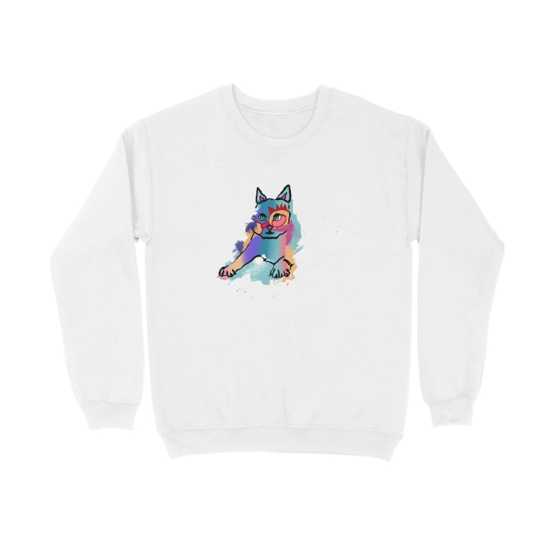 Stepevoli Clothing - Sweatshirt (Unisex) - Russian Blue Sparkle Cat (8 Colours)