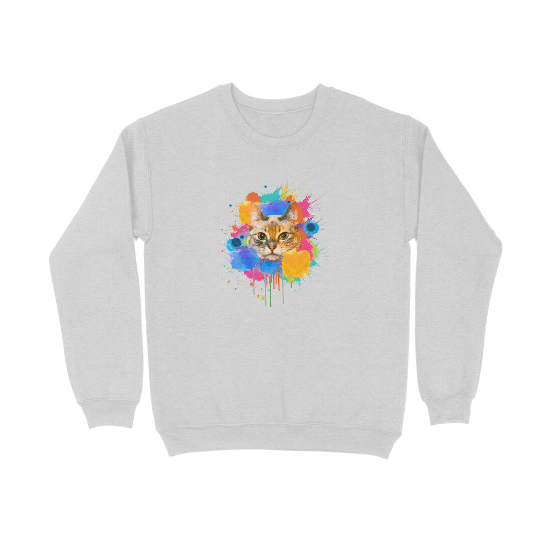 Stepevoli Clothing - Sweatshirt (Unisex) - Splishy Splashy Cat (8 Colours)
