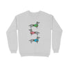 Stepevoli Clothing - Sweatshirt (Unisex) - Three Dachshunds (8 Colours)