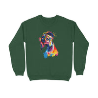 Stepevoli Clothing - Sweatshirt (Unisex) - Tilted Head Rainbow Dog (8 Colours)