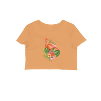 Stepevoli Clothing - Crop Top (Women) - Fashionable Flamingo (12 Colours)