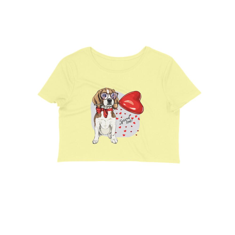 Stepevoli Clothing - Crop Top (Women) - Beagle Furever Love (12 Colours)