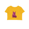 Stepevoli Clothing - Crop Top (Women) - Roar Of The Fuchsia Lion (10 Colours)