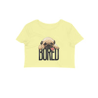 Stepevoli Clothing - Crop Top (Women) - Bored Pug Baby (11 Colours)