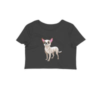 Stepevoli Clothing - Crop Top (Women) - Chatty Chihuahua (12 Colours)